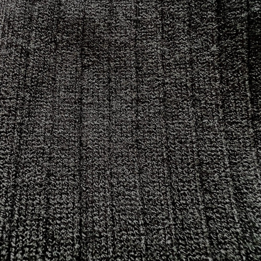 Black Ribbed Sweater with Ruffle Details - Picture 4 of 4